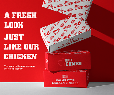 Raising Cane's Packaging Concept graphic design mockup package package design packaging design