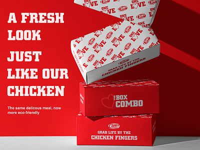 Raising Cane's Packaging Concept graphic design mockup package package design packaging design