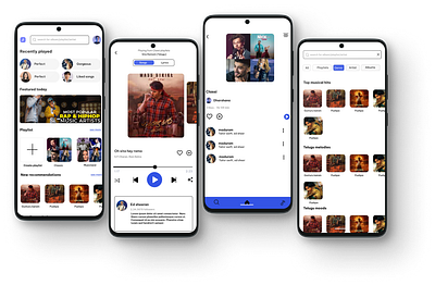 MUSIC APP animation branding design figma mobileui mockups research ui ux