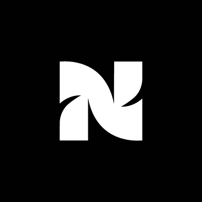 N Lettermark branding graphic design logo