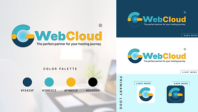 GwebCloud Hosting logo design branding design figma figma designer graphic design illustration logo ui ui ux design web design