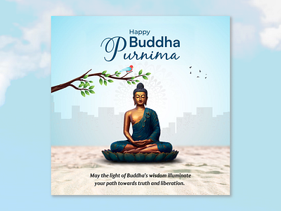 Buddha Purnima graphic design motion graphics ui