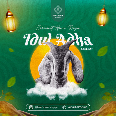 Eid al-Adha social media posts graphic design