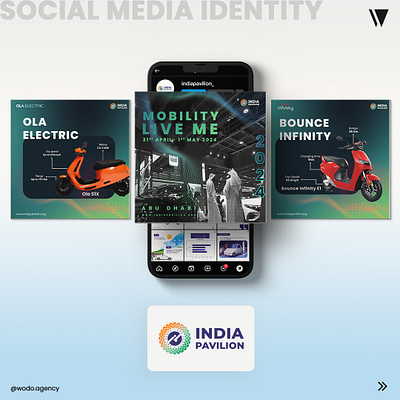 We transformed the India Pavilion's social media presence. branding graphic design product design