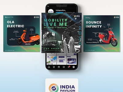 We transformed the India Pavilion's social media presence. branding graphic design product design