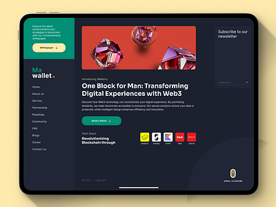 Ma Wallet Website ui ux web3 citadel website