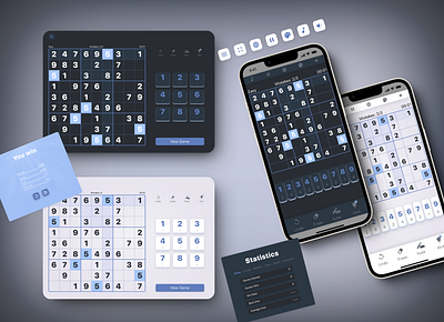 Sudoku game design design desktop game mobile ui ux