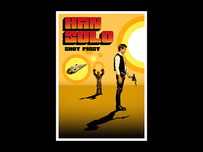 Han Solo Poster Design design graphic design logo poster poster design starwars