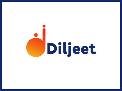 Diljeet Logo blue logo branding bright colors design digital art fonts gradient gradient logo graphic design logo logo design marketing product branding product design sans serif typography ui