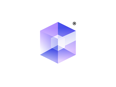 C Cube logo branding brandmark cube design dimensional geometric graphic design identity isometric logo mark minimal