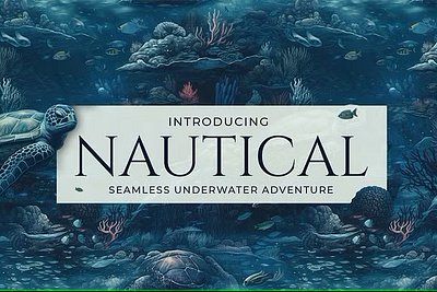 Nautical - Seamless Underwater Art 3d app branding design graphic design illustration logo ui ux vector