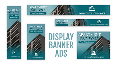 Apartment Google Display Banner Ad Design | Figma apartment banner banner ad banner ad design banner ad tempalt edesign banner ad template figma figma template google ad display google ad template google display google display ad google display ad template google display template real estate banner