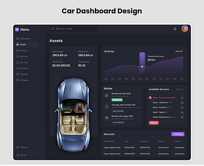 Car Dashboard design mobile app ui user experience user interface ux web design