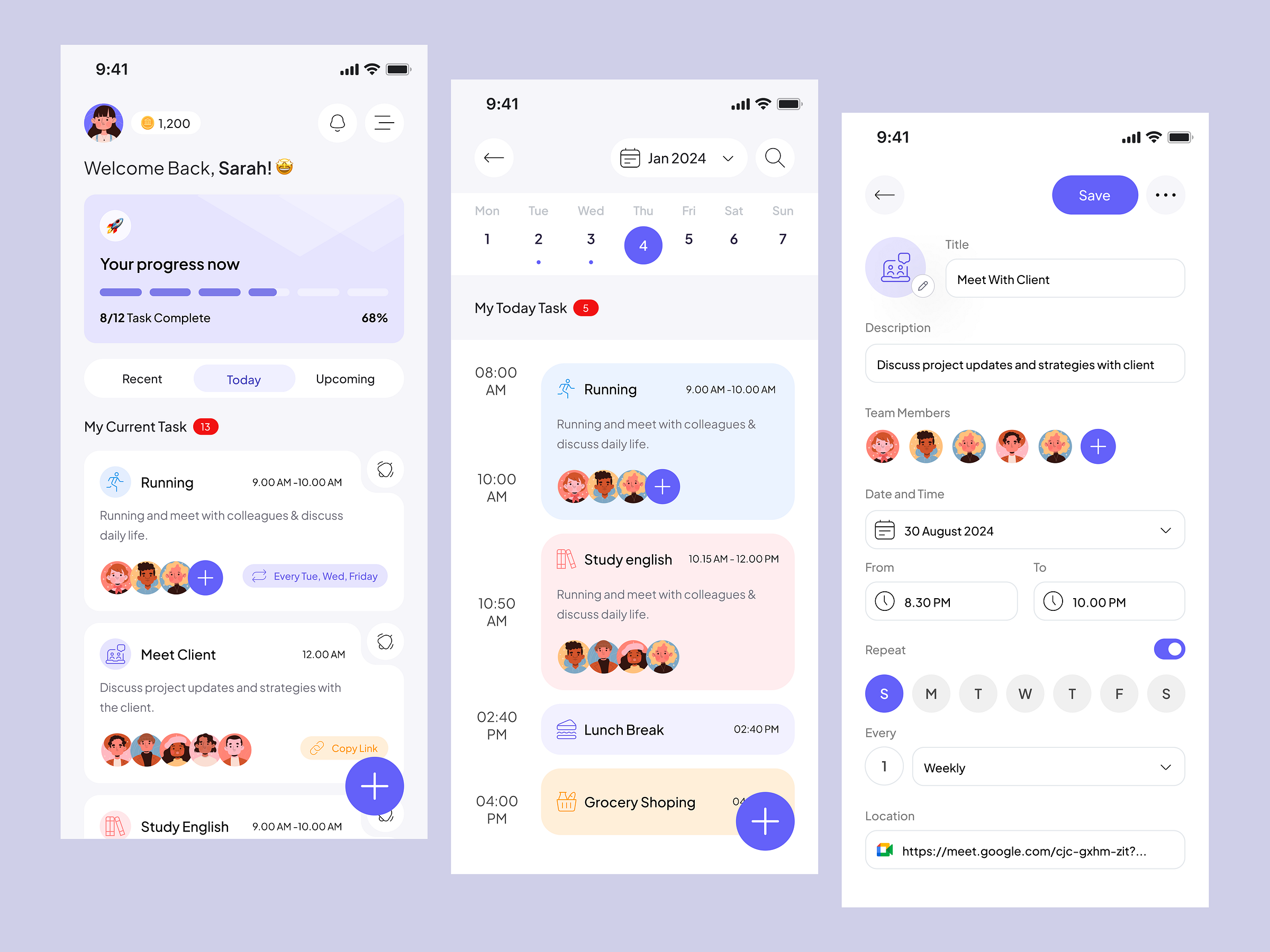 Task Management App by Paperpillar on Dribbble