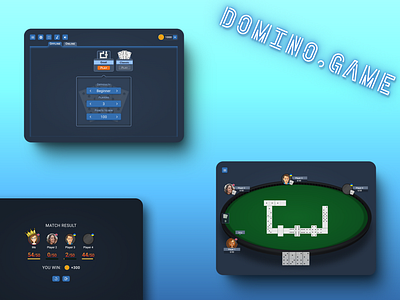 Domino game design design domino game graphic design ui ux