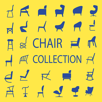 Chair Icon Pack 3d animation branding graphic design logo motion graphics ui