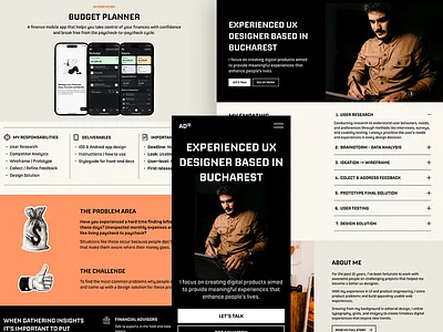 UX Portfolio & Case Study Figma Template ui designer ux case study ux designer ux portfolio