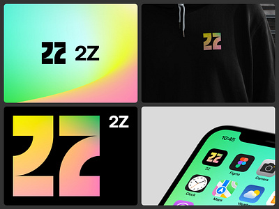 2Z logo concept 2 2z branding education gradient icon logo mark monogram palindrome smart technology timeless wordmark z