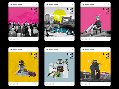 BikeUP — Aparthotel — Social Media Visuals — #collage animation aparthotel branding collage graphic design hotel motion design motion graphics polish social media ukrainian wrocław