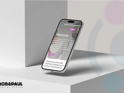 HRB Diabetes Collaborative Clinical Trial Network branding design graphic design logo ui websitedesign