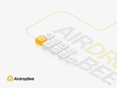 Airdrop Bee - UIUX Design 3d branding graphic design ui