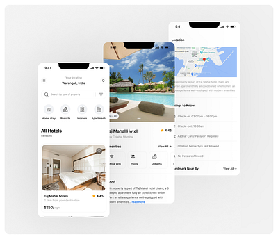 Hotel Booking App aestheticdesign clean design cleandesig cleanlayout hotel booking hotel booking app hotel reservation hotels minimalisticdesign online booking ui uidesign uiux usercentric userinterface ux uxdesign