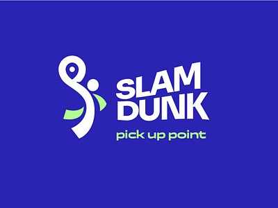 Slam Dunk - pick up point artdemix branding delivery drop point identity logo pick up slam dunk