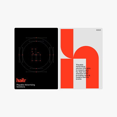 Hailr branding design fonts layout logo malvah type ui