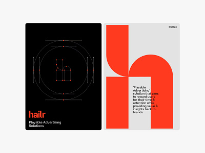 Hailr branding design fonts layout logo malvah type ui