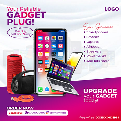 Gadget Plug Design graphic design