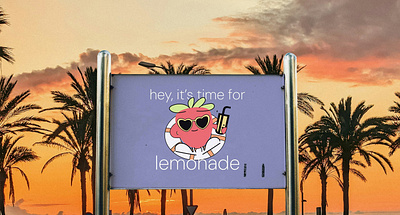 Summer poster for a cafe branding character design design graphic design illustration lemonade poster retro summer