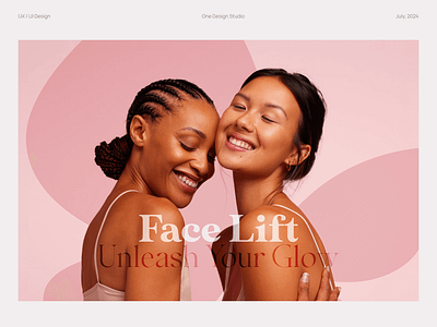 Face Lift - Unleash Your Glow app design beauty face yoga graphic design logo ui ux yoga