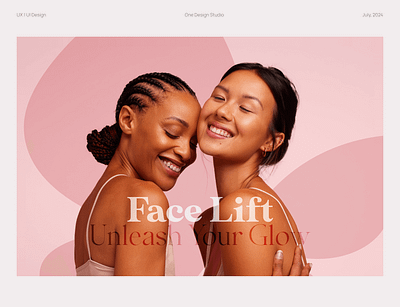 Face Lift - Unleash Your Glow app design beauty face yoga graphic design logo ui ux yoga