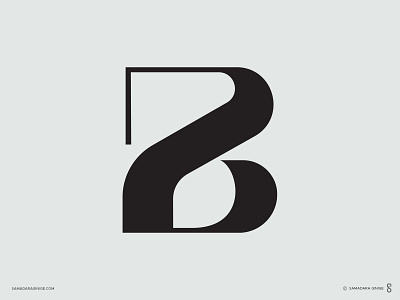 2B Monogram 2b branding business design letter logo mark minimal modern monogram samadaraginige simple