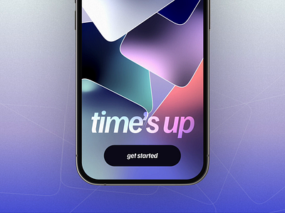 Hypnotic welcome screen ✨ animation app app design card design gradient hypnotic mobile onboarding timesup ui welcome