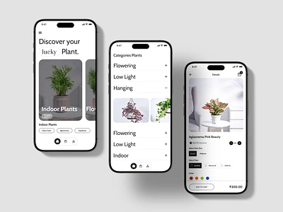 Online Plant esthetic UI Design app design figma app figma design figma theme mockup plant trending ui uidesign uiux uiux design