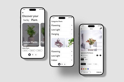 Online Plant esthetic UI Design app design figma app figma design figma theme mockup plant trending ui uidesign uiux uiux design