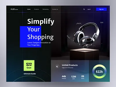 Ecommerce store website ui ux design prototype 3d appdesign application branding colours dark designer ecommerce illustration mobile products uiux webdesign website