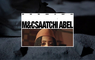 M&C Saatchi Abel animation branding font layout malvah type ui ux web
