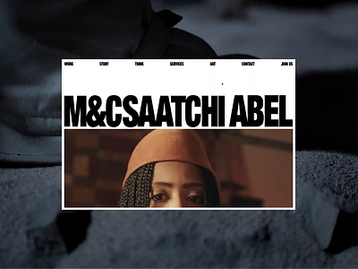 M&C Saatchi Abel animation branding font layout malvah type ui ux web
