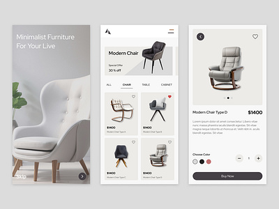 Furniture Design cabinet chair clean furniture table ui design uiux design ux design