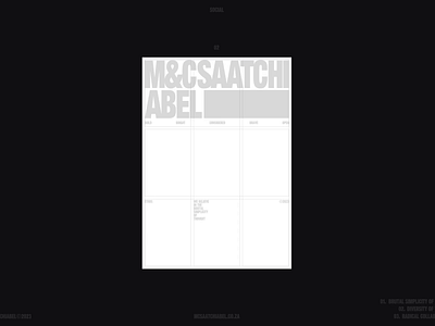 M&C Saatchi Abel animation branding font layout logo malvah motion graphics type ui ux web