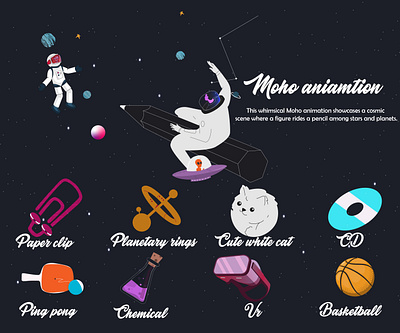 Space Moho Animation 🚀 animation branding design explainer video graphic design illustration motion graphic vector