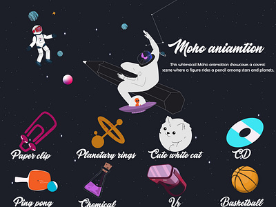 Space Moho Animation 🚀 animation branding design explainer video graphic design illustration motion graphic vector