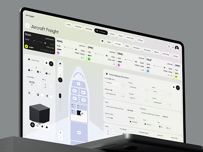 AirFreight SaaS - Aircraft Freight Dashboard aircraft app app design b2b cargo corporate crm dashboard design freight management parcel product design saas software ui ux web web app web design