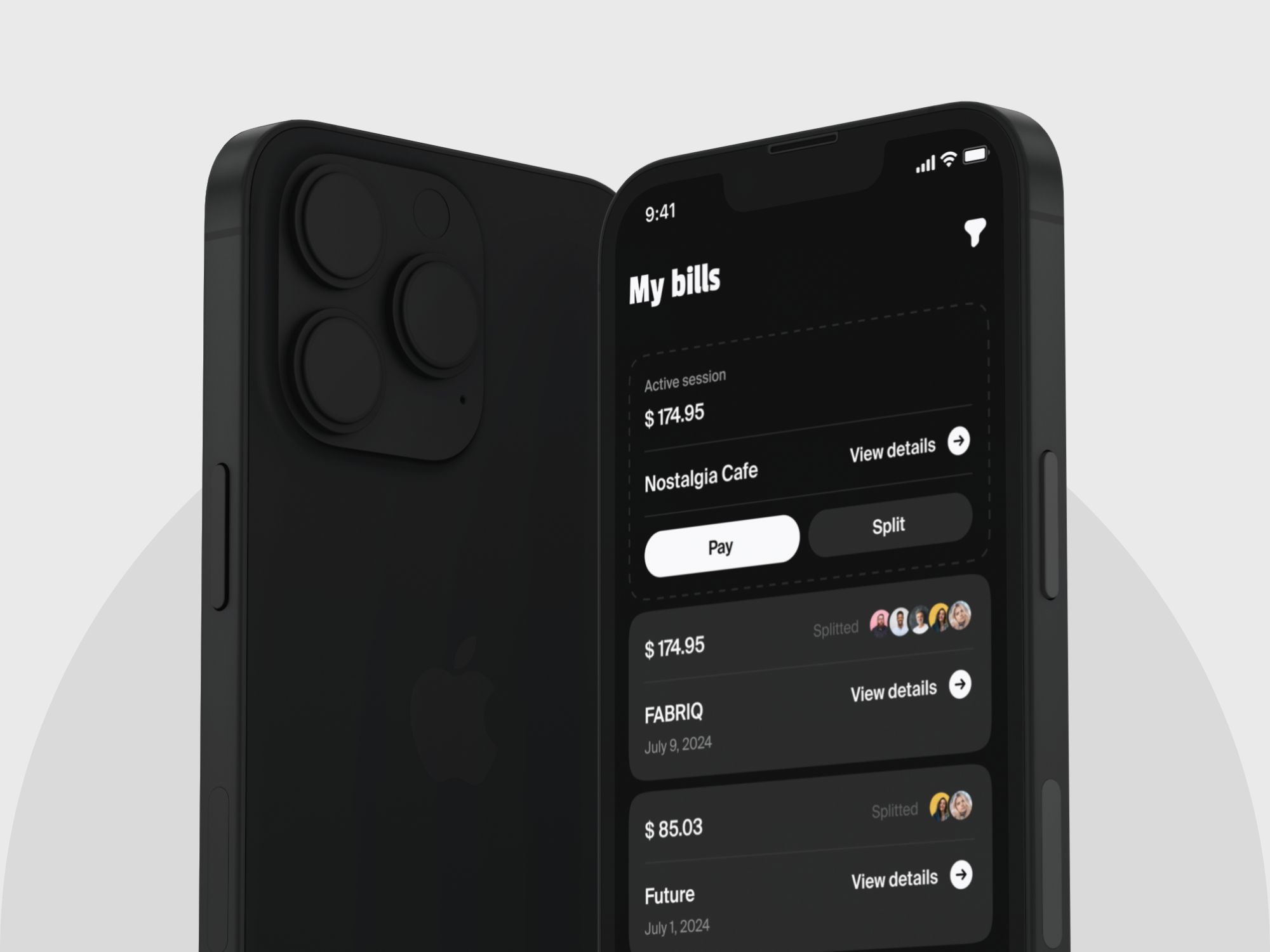 SplitBill — QR pay and bill splitting app
