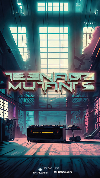 Teen age mutants flyer rave techno techno flyer