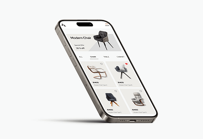 Mockup Furniture Design cabinet chair clean furniture table ui design uiux uiux design ux design