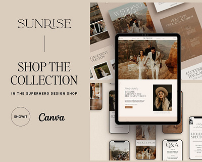 Showit Sales Page Sunrise course website digital product landing page photographer website photography website sales funnel sales page showit showit add on page showit sales page showit website showit website template