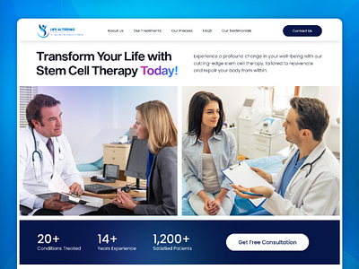 Medical Landing Page Design landing page design medical medical landing page medical website mendical website design ui ui ux design ux website design website page design